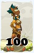 Un personaje del juego Dofus, Tymador-Aire, de nivel 100