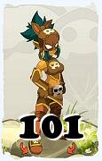 Un personnage du jeu Dofus, Roublard-Air, au niveau 101