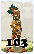 Un personaggio del gioco Dofus, Ladrurbo-Aria, al livello 103