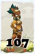 Um personagem do jogo Dofus, Roublard-Ar, de nivel 107