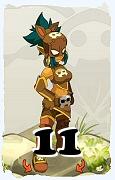 Um personagem do jogo Dofus, Roublard-Ar, de nivel 11