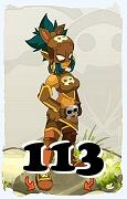 Un personnage du jeu Dofus, Roublard-Air, au niveau 113