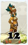 Un personnage du jeu Dofus, Roublard-Air, au niveau 12