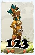 Un personnage du jeu Dofus, Roublard-Air, au niveau 123