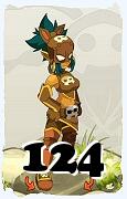 Un personnage du jeu Dofus, Roublard-Air, au niveau 124