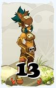 Un personnage du jeu Dofus, Roublard-Air, au niveau 13