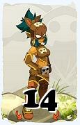 Um personagem do jogo Dofus, Roublard-Ar, de nivel 14