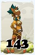 Um personagem do jogo Dofus, Steamer-Ar, de nivel 143