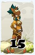 Um personagem do jogo Dofus, Roublard-Ar, de nivel 15