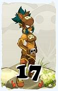 Un personnage du jeu Dofus, Roublard-Air, au niveau 17