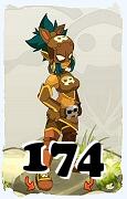 Un personnage du jeu Dofus, Roublard-Air, au niveau 174