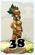 Un personnage du jeu Dofus, Roublard-Air, au niveau 38