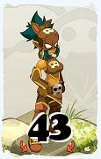 Um personagem do jogo Dofus, Roublard-Ar, de nivel 43