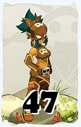 Um personagem do jogo Dofus, Osamodas-Ar, de nivel 47