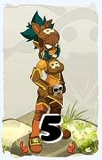 A Dofus character, Rogue-Air, by level 5