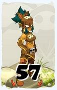 Um personagem do jogo Dofus, Roublard-Ar, de nivel 57