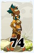 A Dofus character, Rogue-Air, by level 74