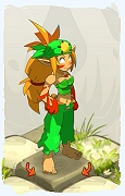 Um personagem do jogo Dofus, Sacrier-Ar, de nivel 0