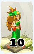 Um personagem do jogo Dofus, Sacrier-Ar, de nivel 10