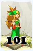 Um personagem do jogo Dofus, Sacrier-Ar, de nivel 101