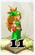 A Dofus character, Sacrier-Air, by level 11