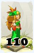 Um personagem do jogo Dofus, Sadida-Ar, de nivel 110