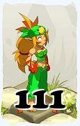 Um personagem do jogo Dofus, Sacrier-Ar, de nivel 111