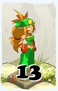 Um personagem do jogo Dofus, Sacrier-Ar, de nivel 13