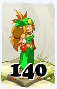 Um personagem do jogo Dofus, Sacrier-Ar, de nivel 140