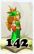 Un personnage du jeu Dofus, Iop-Air, au niveau 142