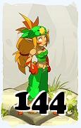 Um personagem do jogo Dofus, Sacrier-Ar, de nivel 144