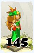 Um personagem do jogo Dofus, Sacrier-Ar, de nivel 145