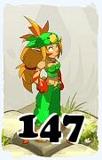 Um personagem do jogo Dofus, Sacrier-Ar, de nivel 147