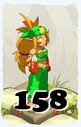 Um personagem do jogo Dofus, Sacrier-Ar, de nivel 158