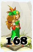 Un personnage du jeu Dofus, Sadida-Air, au niveau 168