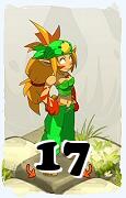 Um personagem do jogo Dofus, Sacrier-Ar, de nivel 17