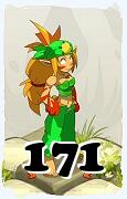 Um personagem do jogo Dofus, Sacrier-Ar, de nivel 171