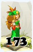 Um personagem do jogo Dofus, Sacrier-Ar, de nivel 173