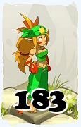 Um personagem do jogo Dofus, Ecaflip-Ar, de nivel 183