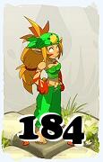 Um personagem do jogo Dofus, Sacrier-Ar, de nivel 184