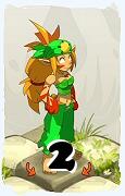 A Dofus character, Sacrier-Air, by level 2