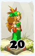 Un personnage du jeu Dofus, Zobal-Air, au niveau 20