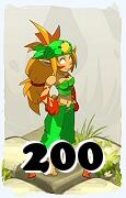 Um personagem do jogo Dofus, Sacrier-Ar, de nivel 200