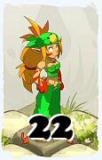 Um personagem do jogo Dofus, Sacrier-Ar, de nivel 22