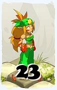 Um personagem do jogo Dofus, Sadida-Ar, de nivel 23