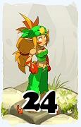 A Dofus character, Sacrier-Air, by level 24