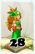 Um personagem do jogo Dofus, Sacrier-Ar, de nivel 28