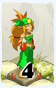 A Dofus character, Sadida-Air, by level 4