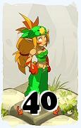 Um personagem do jogo Dofus, Ecaflip-Ar, de nivel 40