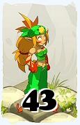 Um personagem do jogo Dofus, Sacrier-Ar, de nivel 43